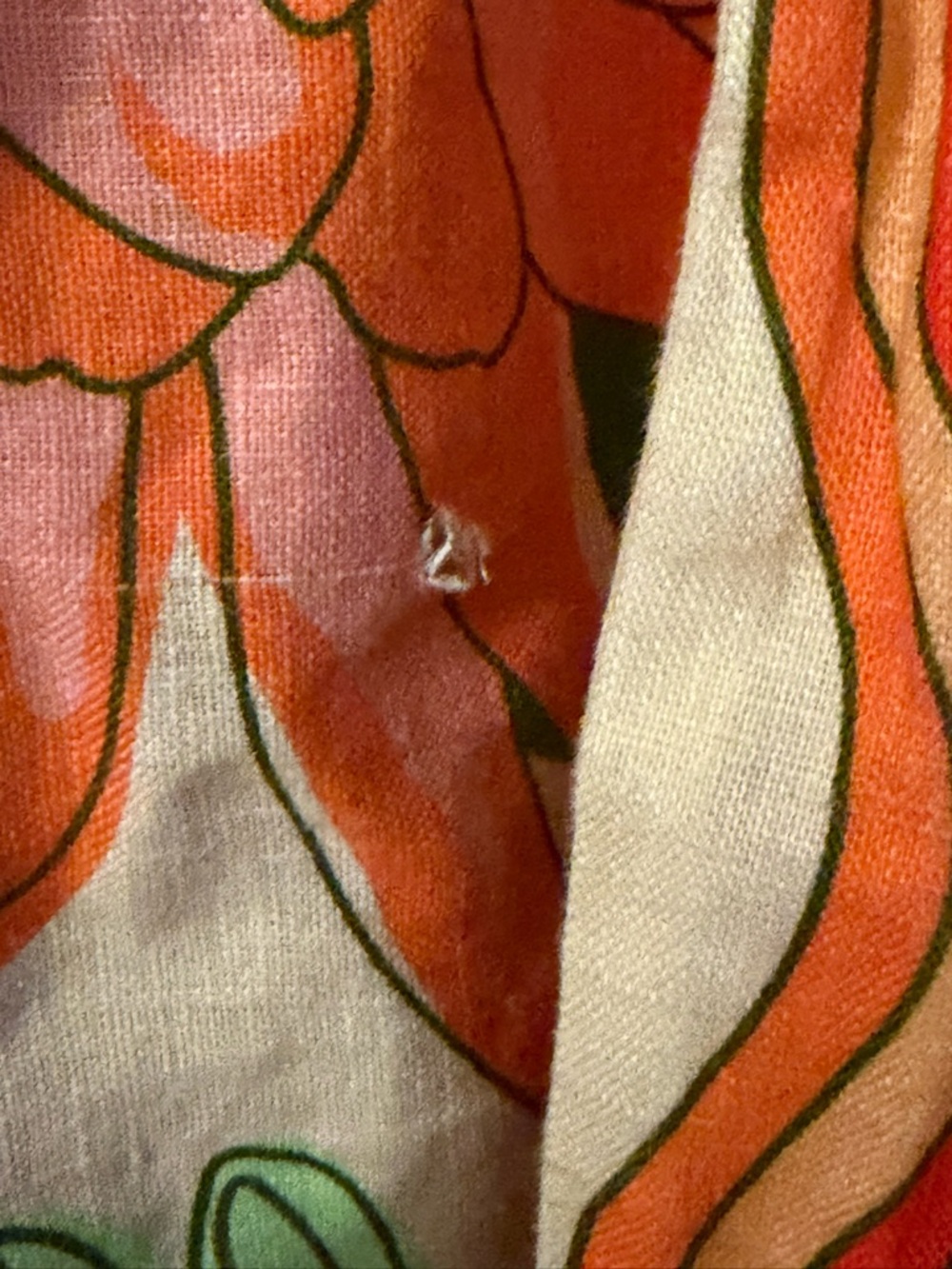 FARM Rio Cream Tunic with Pink & Orange Wave Print - Picture 7 of 9